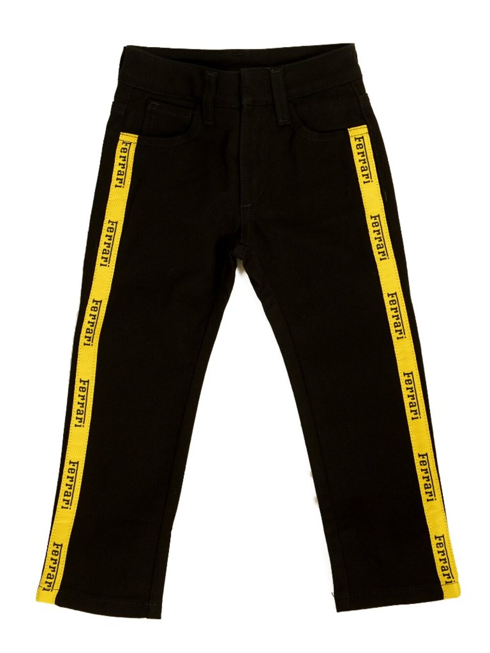 Scuderia Ferrari Boy Black Denim 5 Pockets Trousers Sz 2/3 Years